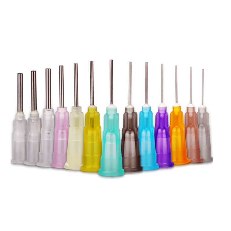 Syringe For Glue Luer Lock Blunt Needles Glue Dispensing Needle Tips 1/2" 14Ga 100 Pieces Hypodermic Syringes With Needle